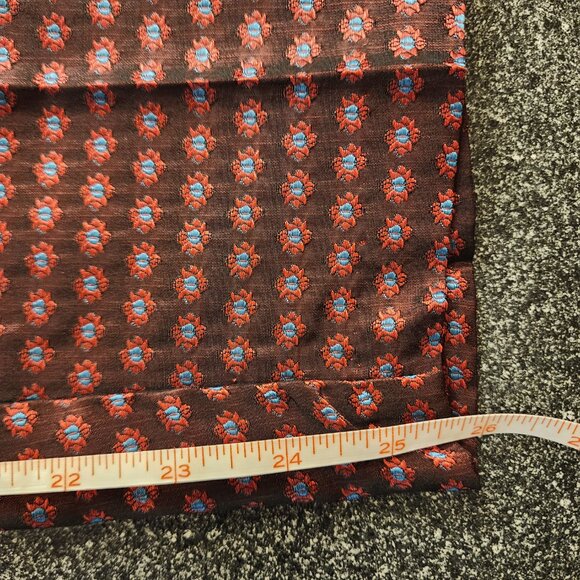 Zara Basic Pants Pleat Women Flower Size Small Maroon Side Stripe Women - Picture 9 of 10